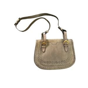 Jasper & Jeera Women's Adjustable Strap Leather Fashion Crossbody Bag Gray
